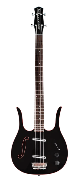 Danelectro LONGHORN BASS BLACK W / RED BINDING