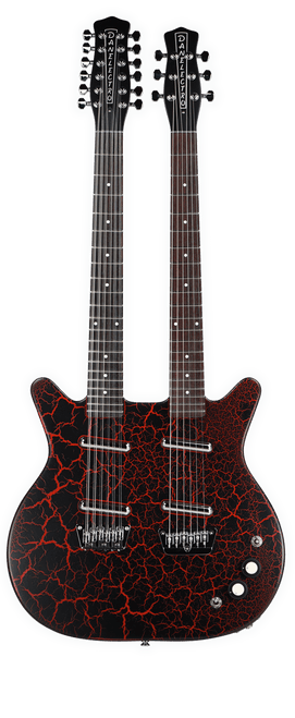 Danelectro 6/12 DOUBLENECK RED CRACKLE