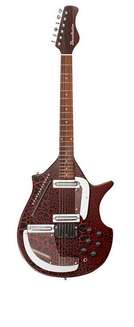 Danelectro CORAL SITAR-RED CRACKLE