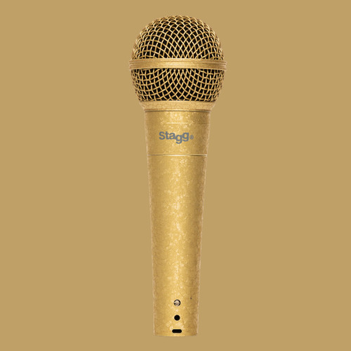 Stagg Professional Cardioid Dynamic Microphone with Cartridge DC78-GOLD