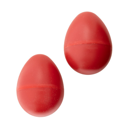 Stagg Pair of plastic Egg Shakers-Red