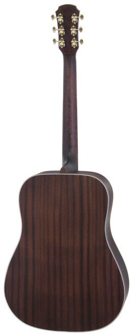ARIA 111DP- Left Handed Muddy Brown Dreadnought Delta Player Acoustic Guitar