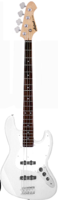 ARIA PRO II STB-JB White w/Black Pickguard Electric Bass Guitar