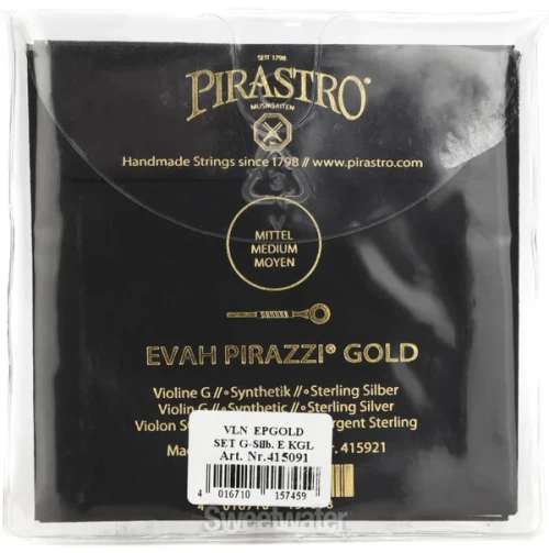 Pirastro strings Evah Pirazzi Gold 4/4 set Gold E, Silver G