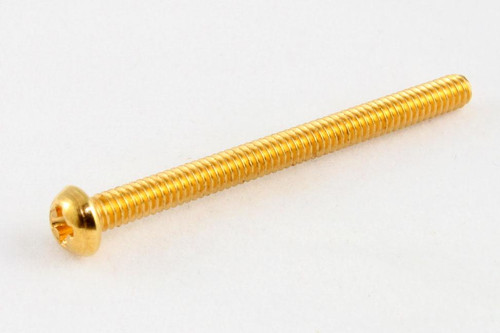 Gold Humbucking Pickup Screws Oval Head Pack of 4