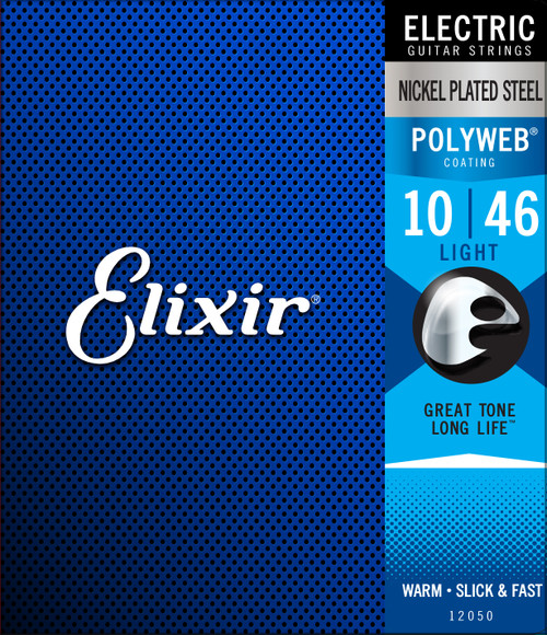 Elixir Strings Electric Guitar Strings with POLYWEB Coating, Light (.010-.046)