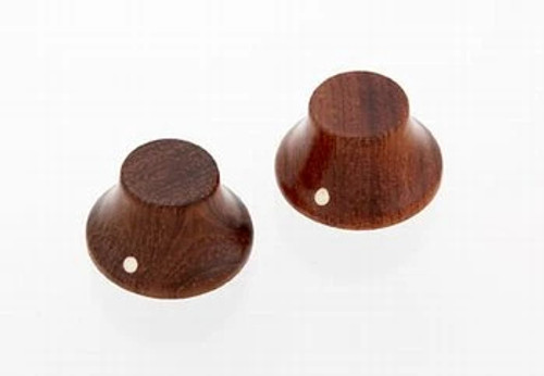 Wooden Bell Knobs Set of 2 Bubinga