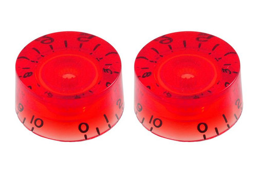 Vintage Style Speed Knobs Set of 2 Red