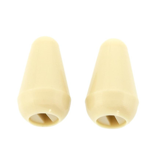 Cream Stratocaster/Strat Guitar USA Switch Tip Knobs - Set of 2