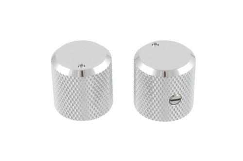 Chrome Metal Knobs Flat Top with Indicator