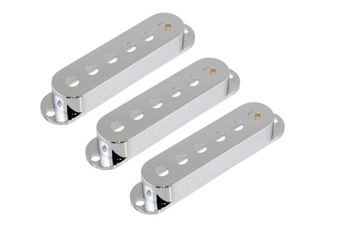 Chrome Pickup Covers for Stratocaster - Set of 3