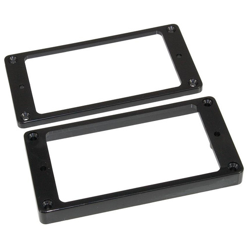 Black Humbucking Pickup Ring Set Non-Slanted