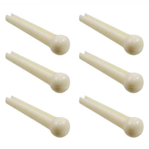 Cream Plastic No Dot Bridge Pins Pack of 50