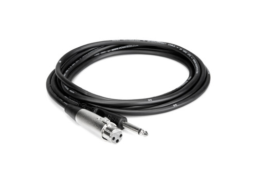 Hosa Unbalanced Interconnect XLR3F to 1/4 in TS 5 ft