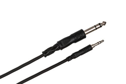 Hosa Stereo Interconnect 3.5 mm TRS to 1/4 in TRS 5 ft