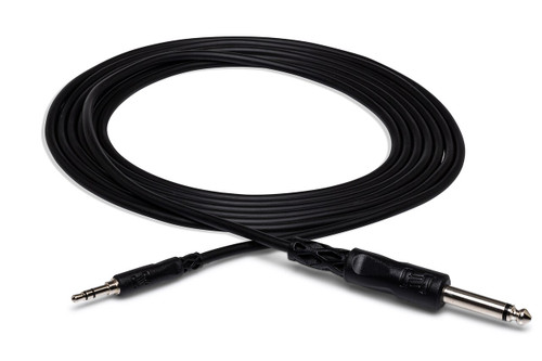 Hosa Mono Interconnect 1/4 in TS to 3.5 mm TRS 10 ft