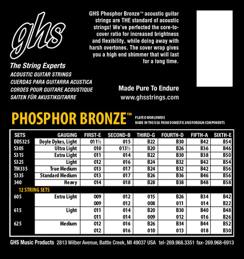 GHS Phosphor Bronze  Light 12-54