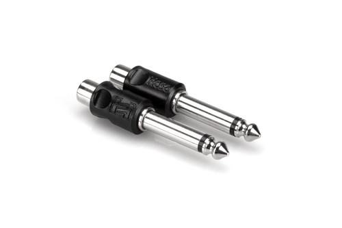Hosa Adapters RCA to 1/4 in TS