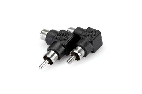 Hosa Right-angle Adapters RCA to RCA