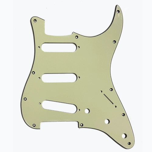 Mint Green 3-Ply Pickguard for Stratocaster 11-Hole