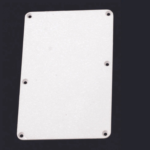 White Tremolo Spring Cover Backplate No String Holes