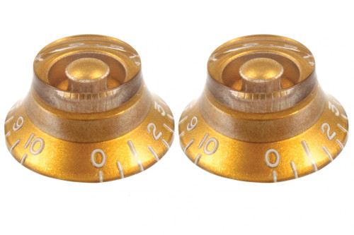 Vintage Style Bell Knobs Set of 2 Gold