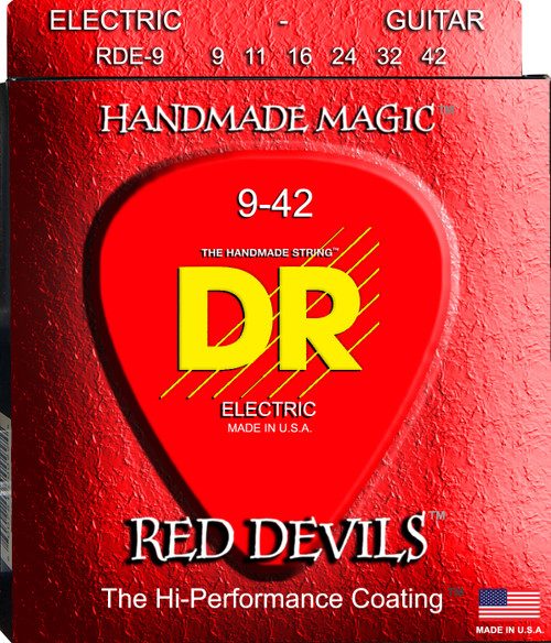 DR Red Devils Electric Guitar Strings Light 9-42