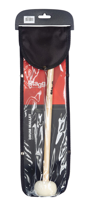 Stagg Single Maple Mallet for Marching / Orchestral Drum - Medium