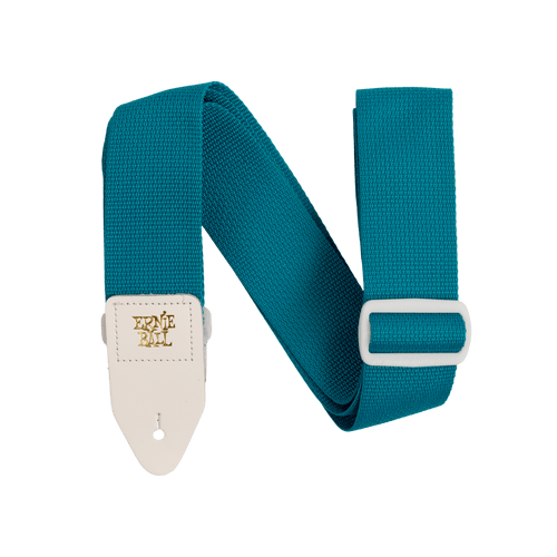 Ernie Ball Teal & White Polypro Guitar Strap