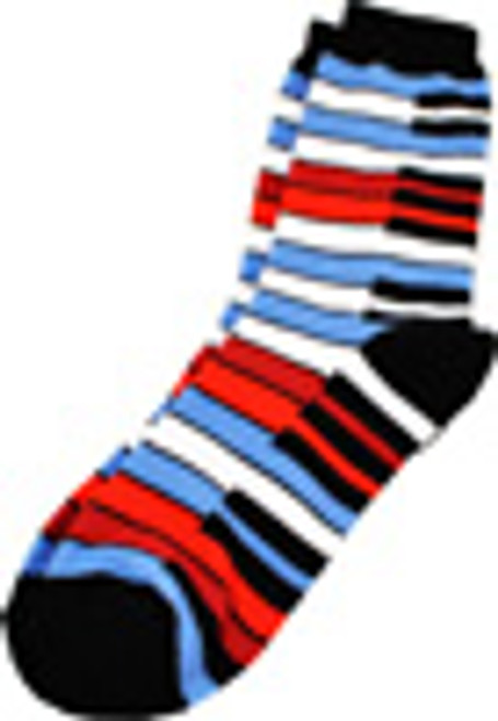 Blue Rainbow Keyboard Socks