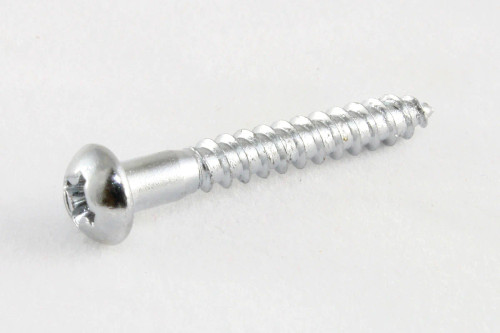 Hardened Steel Tremolo Mounting Screws Chrome