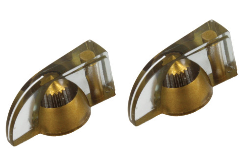 Gold Pointer Knobs Set of 2