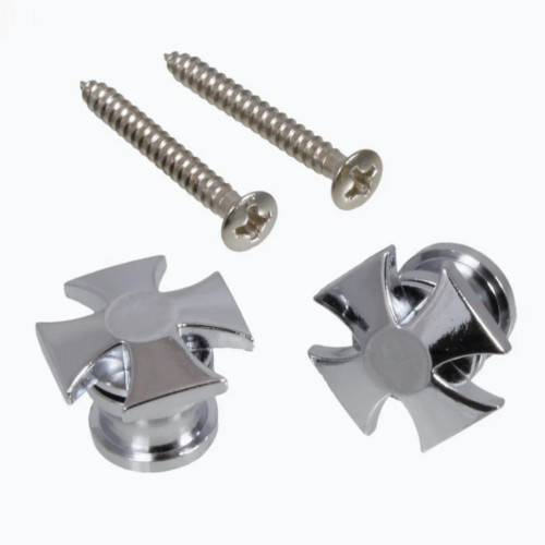 Iron Cross Strap Buttons Chrome Iron Cross Strap Buttons Chrome