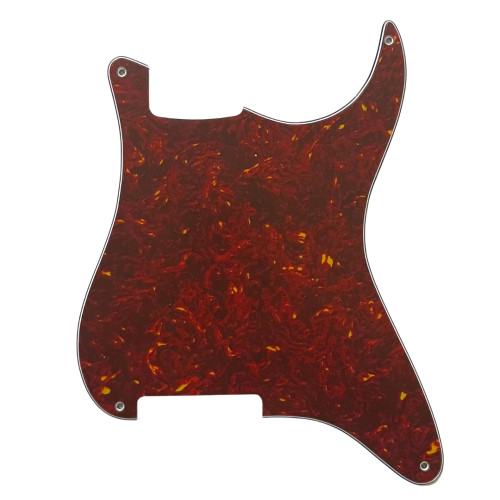 Pickguard Outline for Stratocaster-Red Tortoise 3 Ply