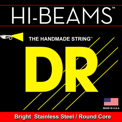DR Hi-Beams Bright Stainless Steel/Round Core 45-105 Bass Strings
