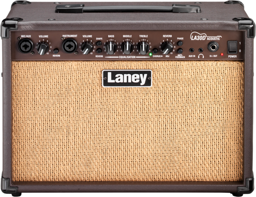 Laney LA30D Acoustic Guitar Combo - 20W - 8 Inch Woofer - Reverb