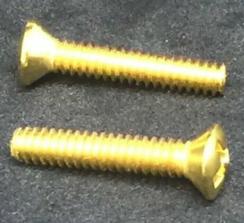 Countersunk Pickup Mounting Screws Gold Pack of 50