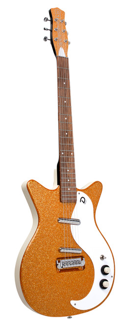 Danelectro '59M NOS+ Electric Guitar Orange Metalflake