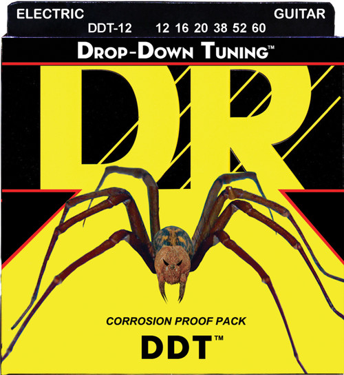 DDT - Drop Down Tuning Electric Guitar Strings: Extra Heavy 12-60