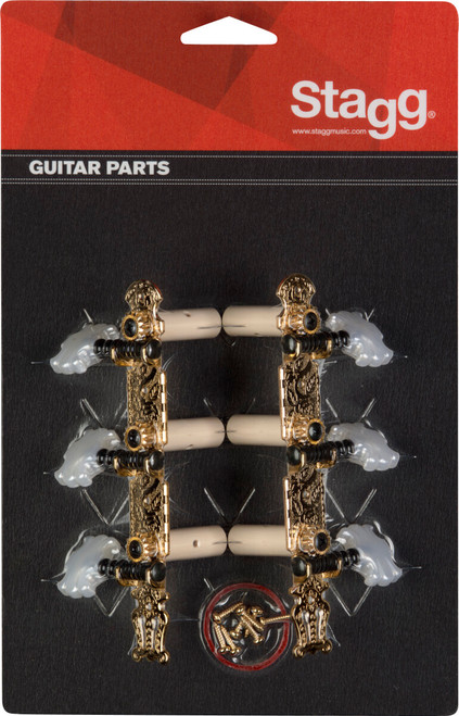 Stagg 3+3 Lyra Classical Machine Heads Gold