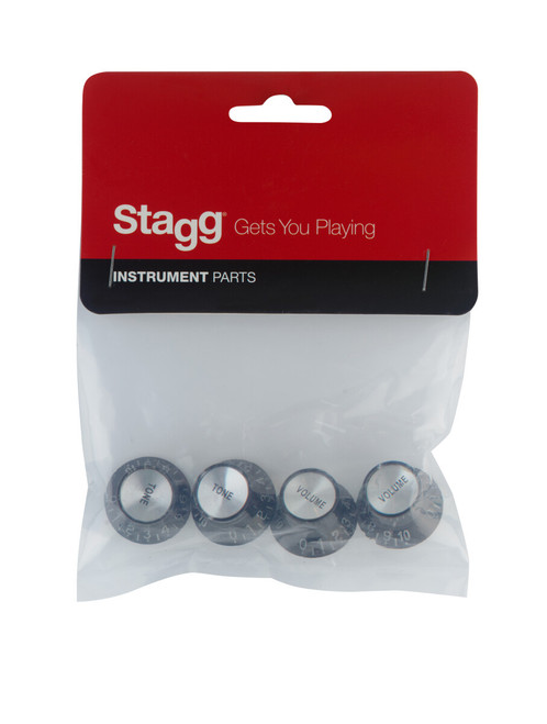 Stagg LP Vol Tone Knobs - Black