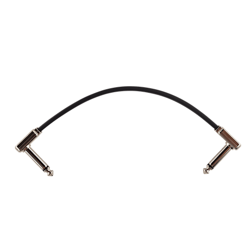 Ernie Ball Flat Ribbon Patch Cable 6in - Black - Single