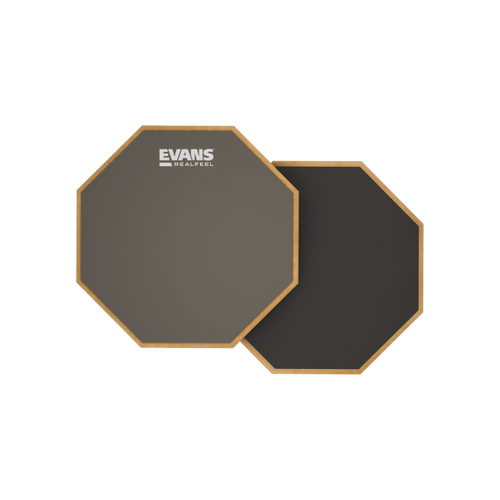 Evans RealFeel 2-sided Practice Drum Pad, 6 Inch