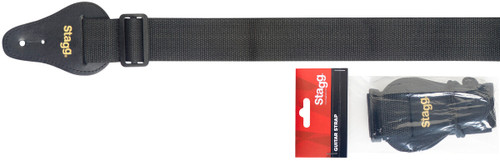 Stagg 2" Black Nylon Guitar strap