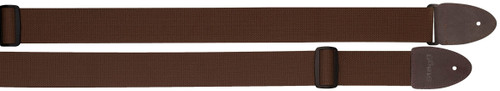 Stagg SNV5 BR Cotton guitar strap w/ leather ends 2" Brown
