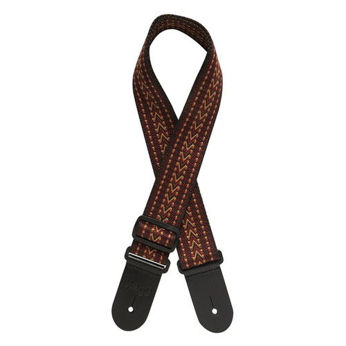 Stagg Woven Cotton Strap Rafter Red