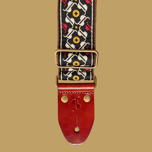 Stagg Woven Nylon Strap -30th Yellow