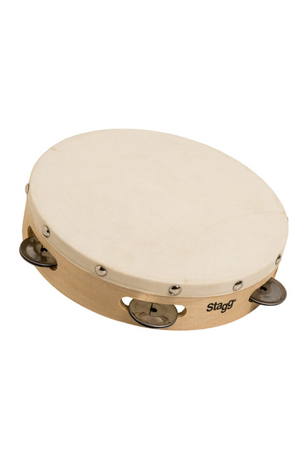 Stagg 8" Pretuned Tamborine Wood 1 Row