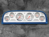 Chevy Truck billet aluminum dash insert w/ Auto Meter Arctic White gauges 1960-63