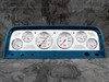 Chevy Truck billet aluminum dash insert w/ Auto Meter Arctic White gauges 1964-66